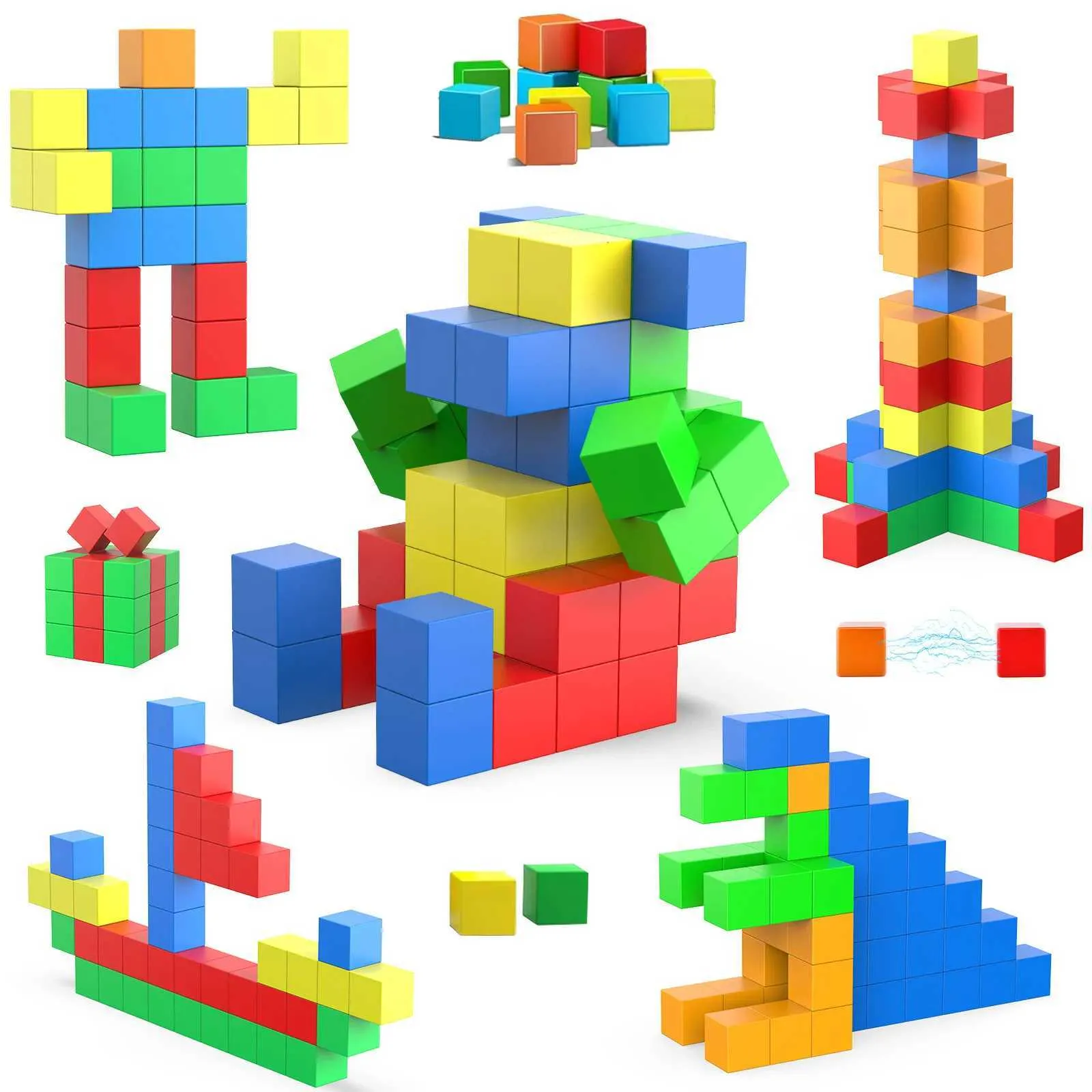 Magnets Building Blocks 3D Diamond Magnetic Tiles Cars Construction Set Stem Educational Toys For Kids Boy Girl Ages 3 4 5 6 7 8 - 26 - View #4