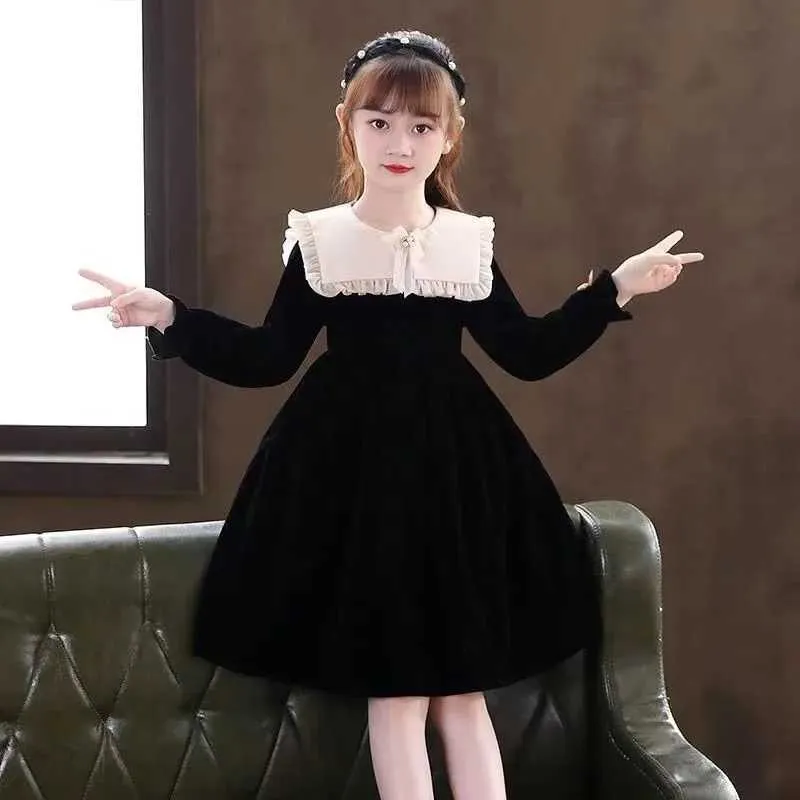 Girls' Long Sleeve Princess Dress, Retro Winter Party Dress for 8-12 Year  Olds, Christmas & Special Occasions from Dhgate Girl's Dresses - price 33.65