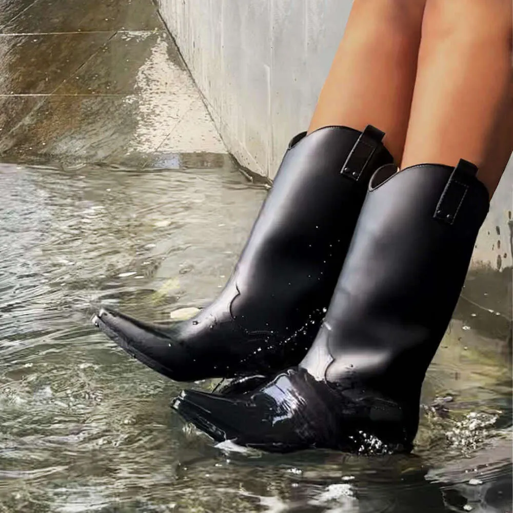 Sale womens rubber cowboy rain boots Factory Sale