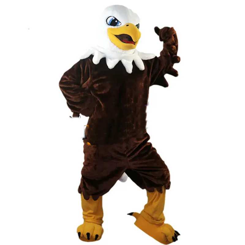 High Quality Brown Eagle Mascot Costume Cartoon Character Outfit Suit ...