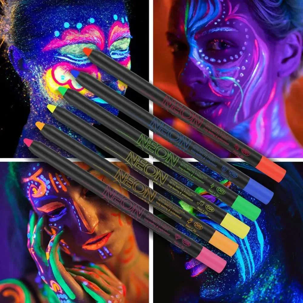 DHgate.com:UV Reactive Eyeliner Set (6 Colors) - Waterproof