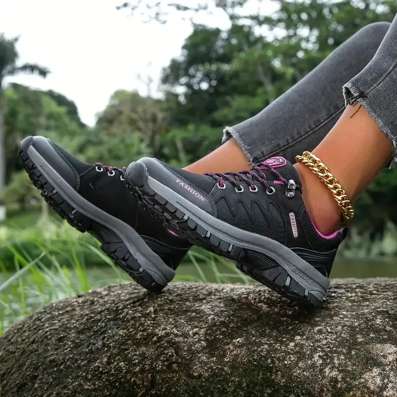 Women s Sports Shoes Outdoor High Quality Running Breathable Wear resistant Casual Hiking Shoes Anti Slip Sports Walking Shoes