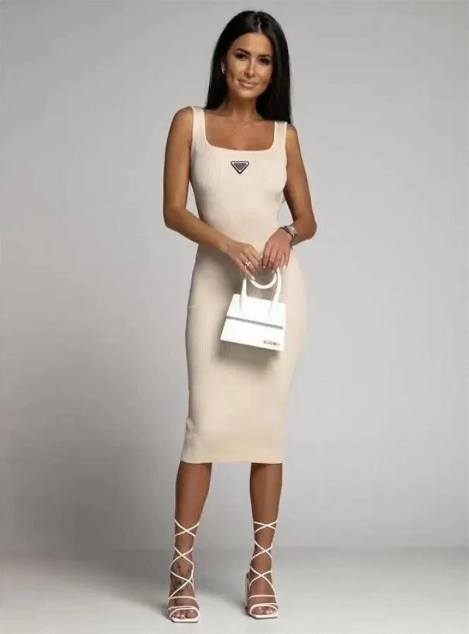 Summer Casual Bodycon Mini Skirt White Slip Dress Sexy Knitted Solid Color  Round Neck Short Sleeve Womens Clothing From Jiejiegao888, $43.9 In Bulk |  DHgate.Com