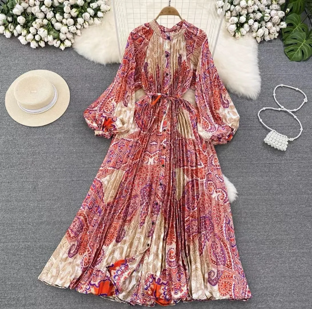 fitted lace wedding dress Rialto Floral Chiffon Maxi Dress- Women's Designer Luxury Dresses main image 1