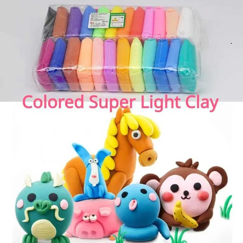 Ultra Light Clay: 36 Vibrant Colors Air Dry Polymer Modeling Clay