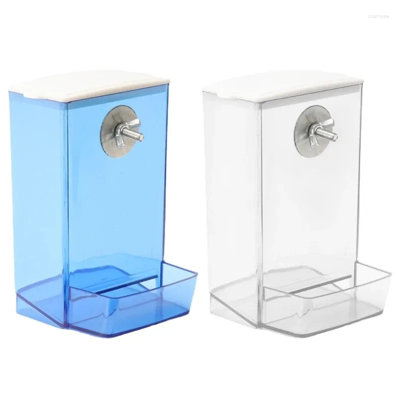 Kisangel 2pcs Portable Bird Bowl And Parrot Feeder Troughs Spill