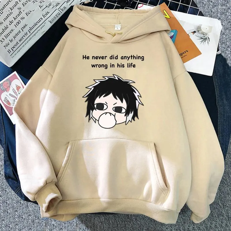 Bungou Stray Dogs Hoodie Dazai Akutagawa Harajuku Anime Sweatshirt for  Women Men