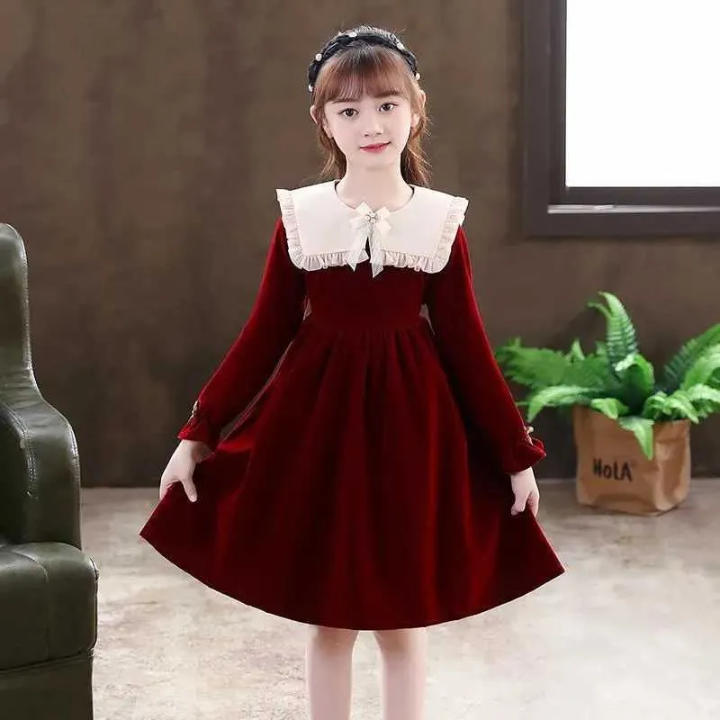 white christmas dresses Cute Christmas Dresses | Santa Double Ruffle Dress main image 0