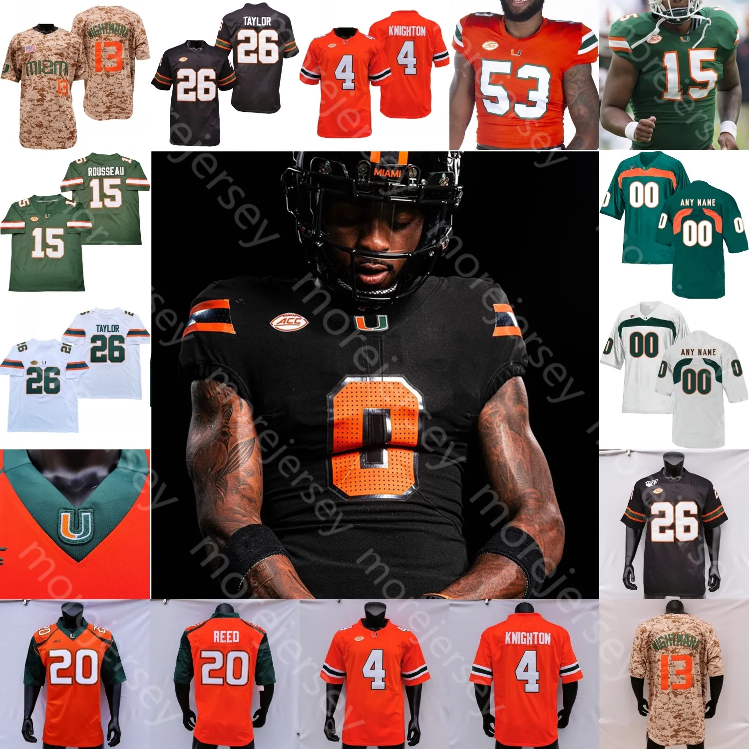 Miami Hurricanes Football Jersey Custom NCAA College Polyester S XXXL 2 128 DHgate