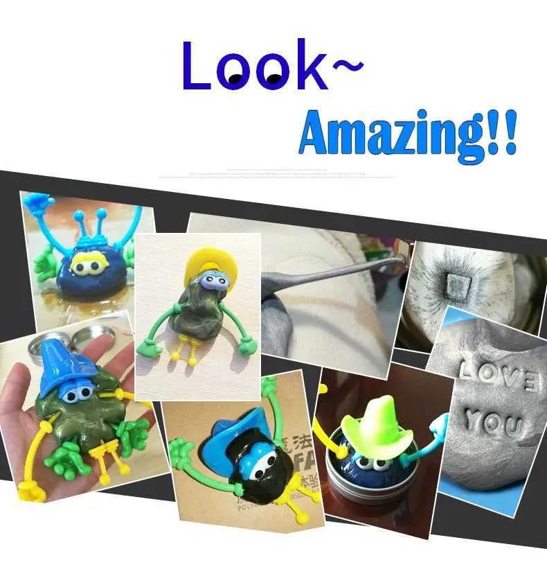 Magnetic Toy Blocks Putty: Stress Relief Mud with Iron Filings, Intelligent Development Toy for Children, Fun and Engaging Sensory Experience