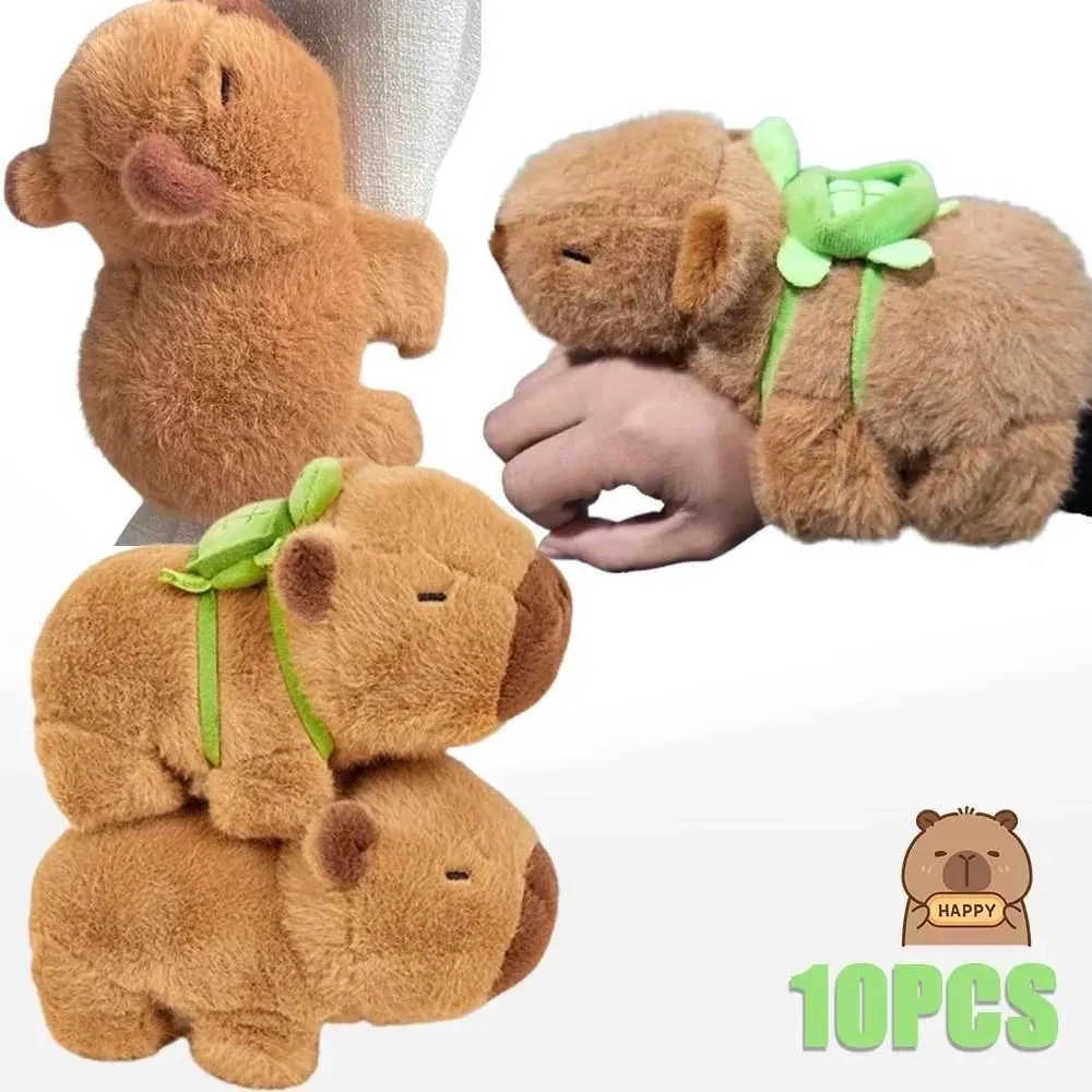 MEZHEN Bracelet à Claquer Capybara En Peluche – Bracelet Snap Doux, Cadeau Anniversaire Et Fête Pour Enfants, Décoration Noël Pâques