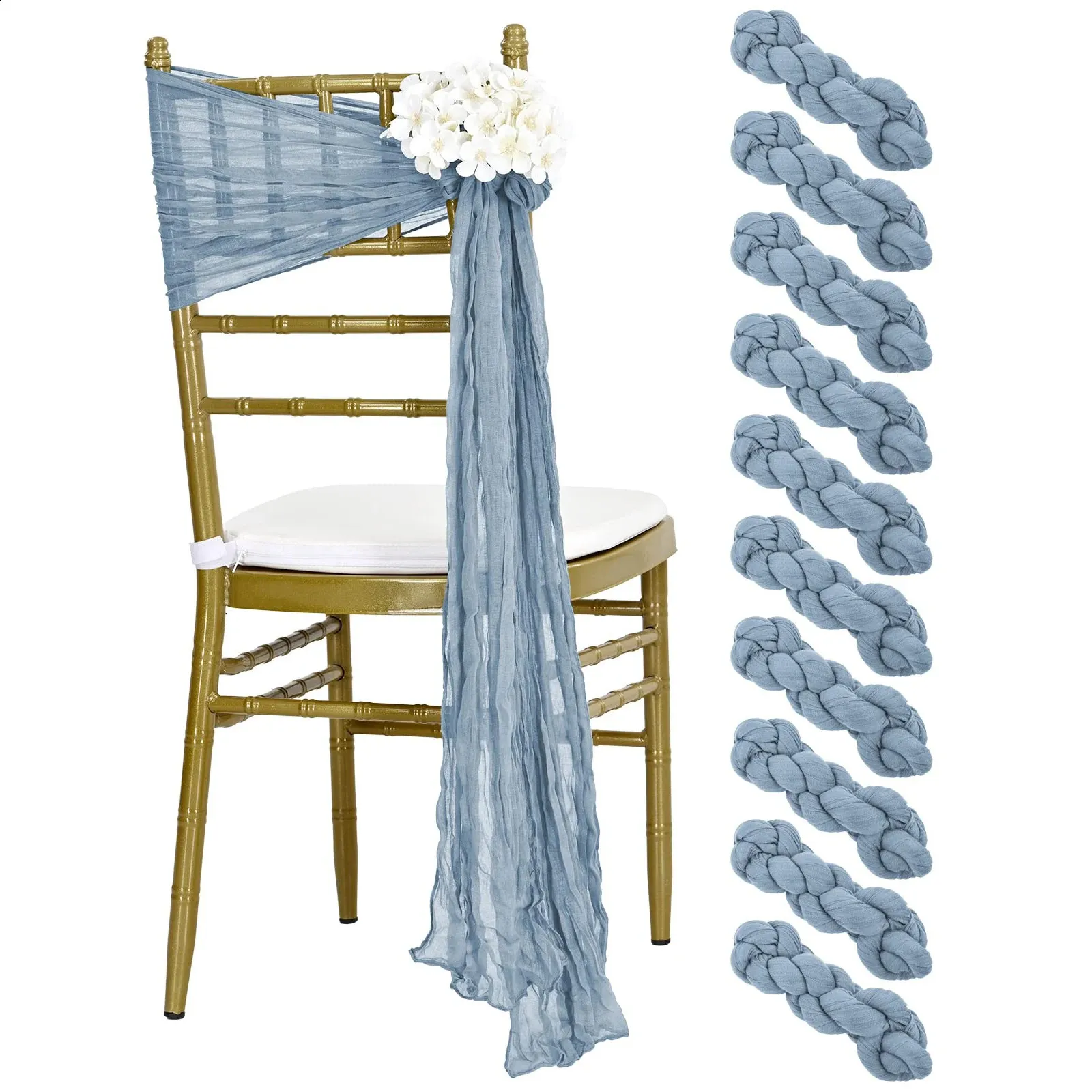 Cheesecloth chair sash shop