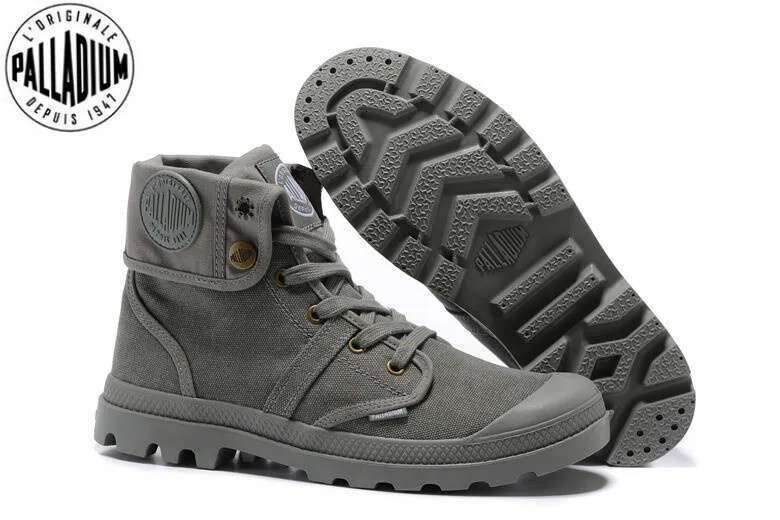 PALLADIUM All Grey High Top Ankle Boots Canvas Timberland Boots Men Casual In Eur Sizes 36 45 From Fashionshoe1 55.37 DHgate.Com