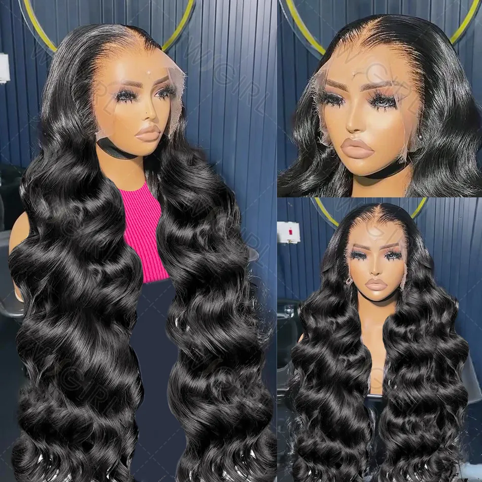 Body Wave Human Hair Wig - 180 Density Brazilian Lace  display picture 3