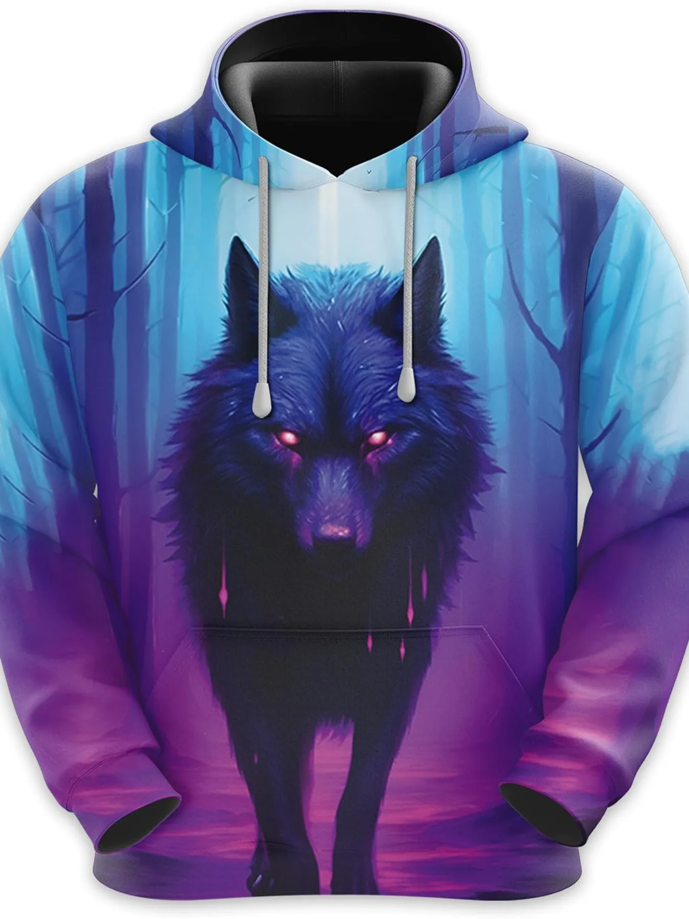 Digital wolf hoodie sale