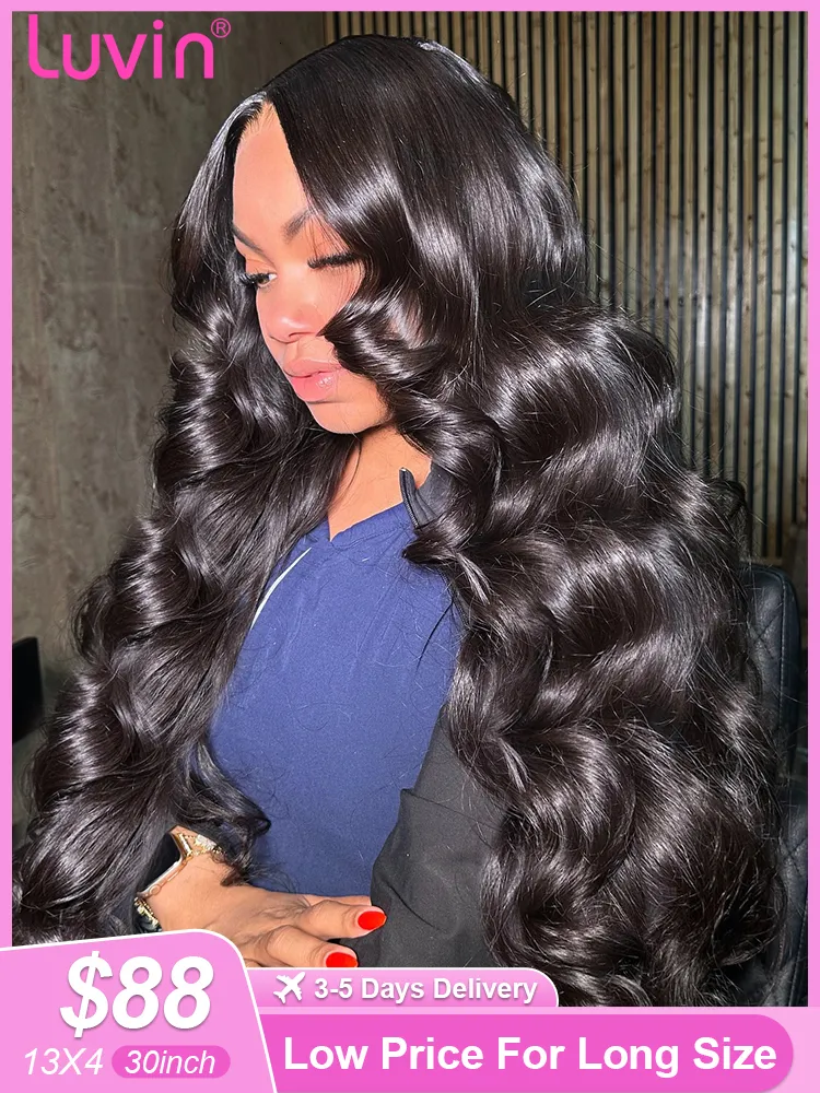 Wholesale HD Lace Front Wig: 30 Inch Brazilian Water Wave, 13x6/13x4 Lace,  5x5 Closure, Virgin Human Hair Wigs for Women