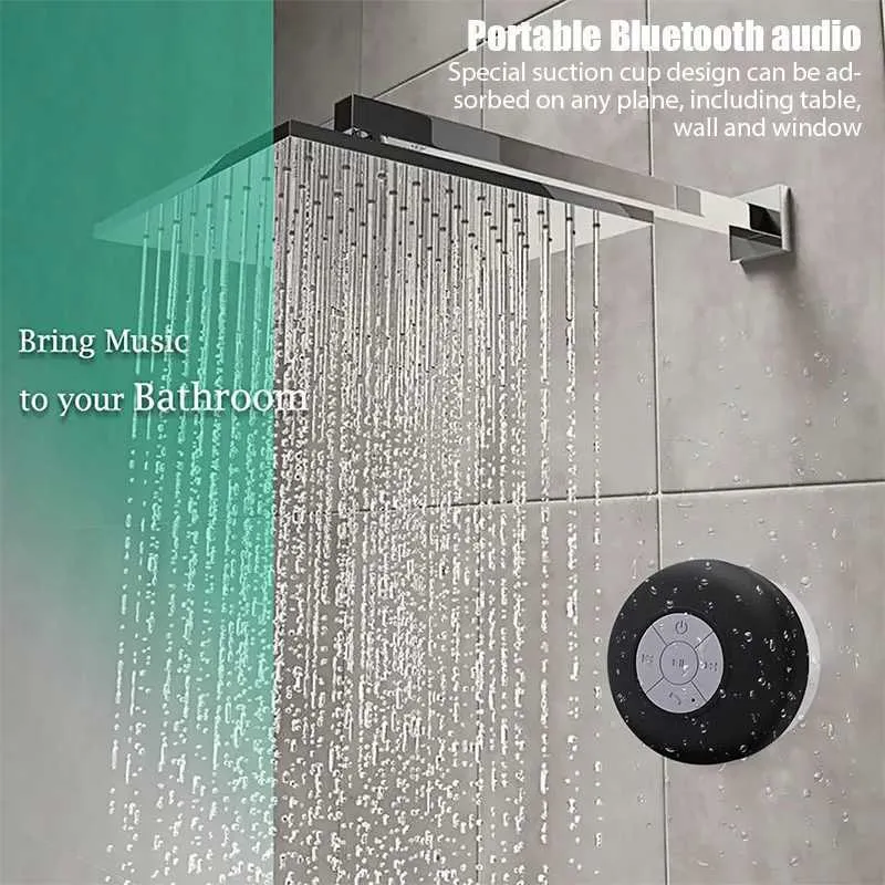 Waterproof Bluetooth Speaker - Mini Portable Soundbar with Suction Cup ...