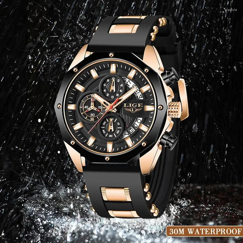 DHgate.com:Mens Luminous Silicone Quartz Watch with Date
