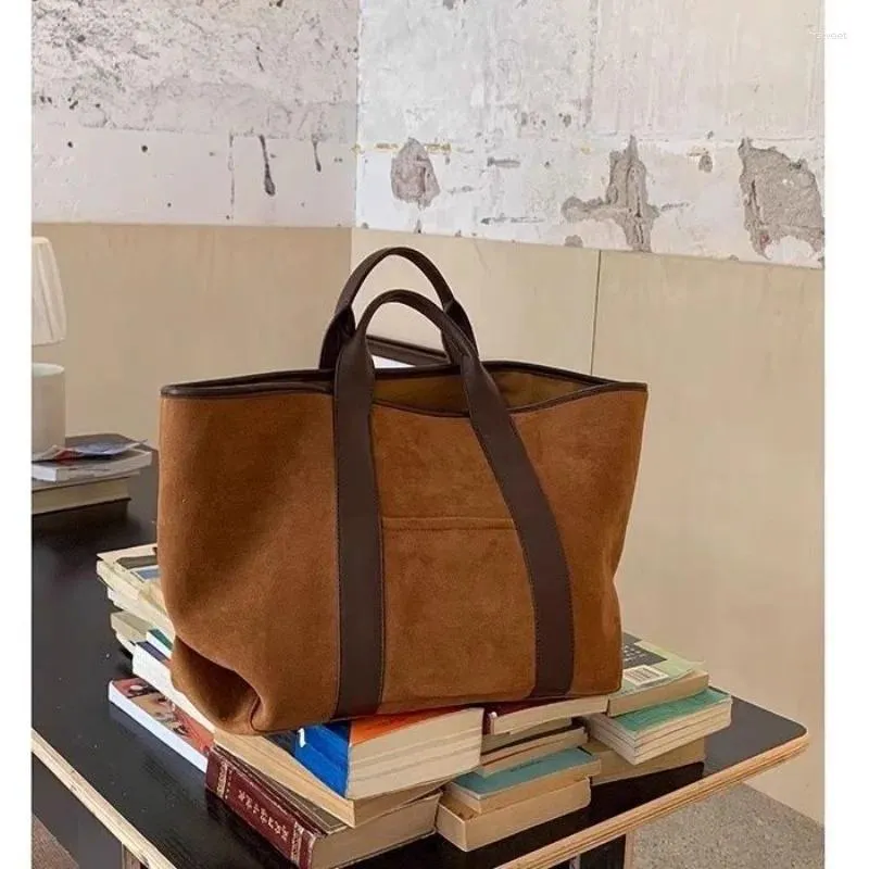 Casual Women's Tote Bag With Tassels, Multifunctional Leather Shoulder Handbag, Fashion Satchel Messenger Bag - Brown