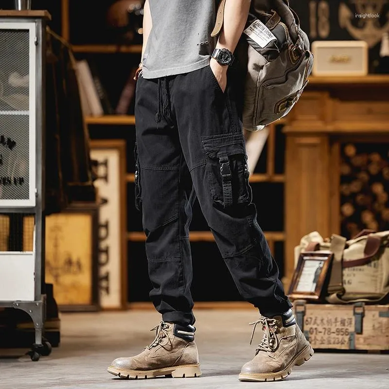 Tactical Sweatpants for Men 2024 Streetwear Jogger Cargo Trousers with Multi Pockets