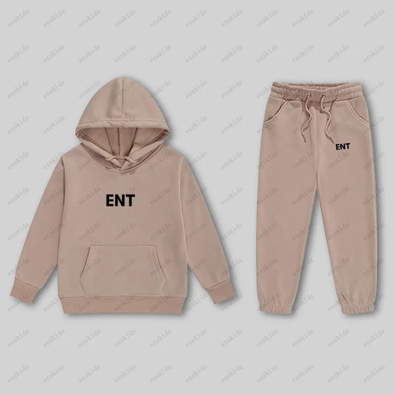 2026 kinderen peuters jongens meisjes lange mouwen effen warme hoodie pullover tops broeken kinderen outfits trainingspak, lila, 6-7 Jaar