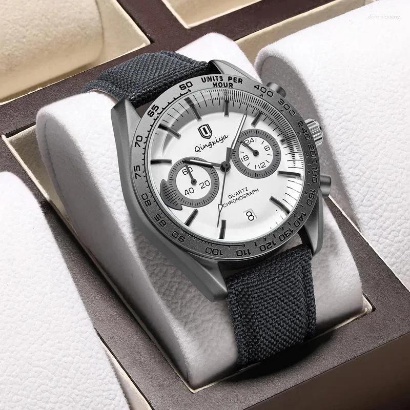 DHgate.com:Mens Chronograph Quartz Watch with Leather Strap DHgate.com:Mens Chronograph Quartz Watch with Leather Strap