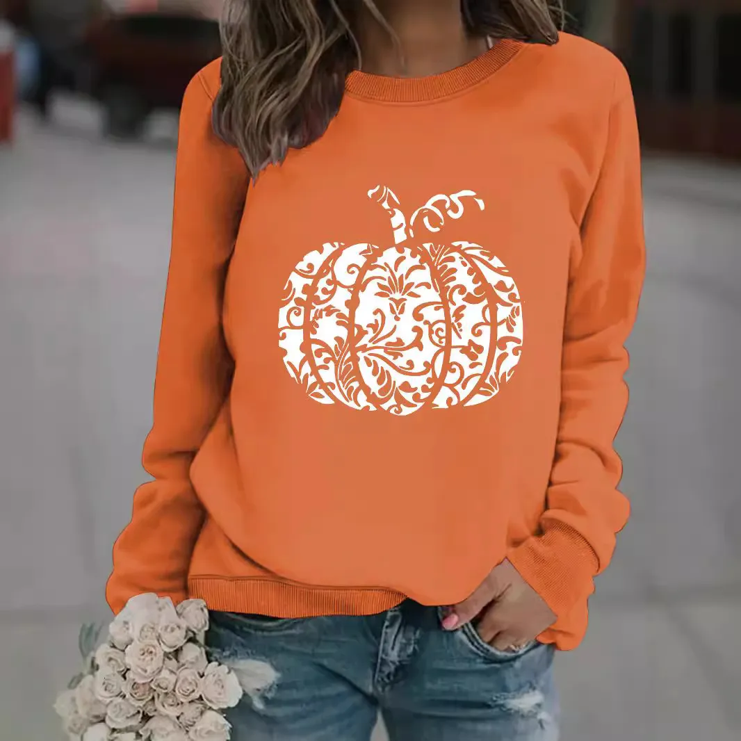 Save Big on Bulk Halloween Pumpkin Sweatshirt Pumpkin Sweater: Women's  Halloween Sleepwear, Long Sleeve Round Neck Casual Pullover Lightweight  Fleece