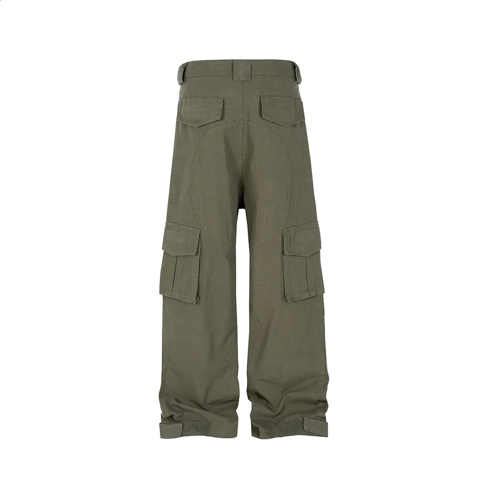 readymade multi pocket pants サイズ0 Solid Color Multi-Pocket Cargo Pants - Unisex Straight Leg