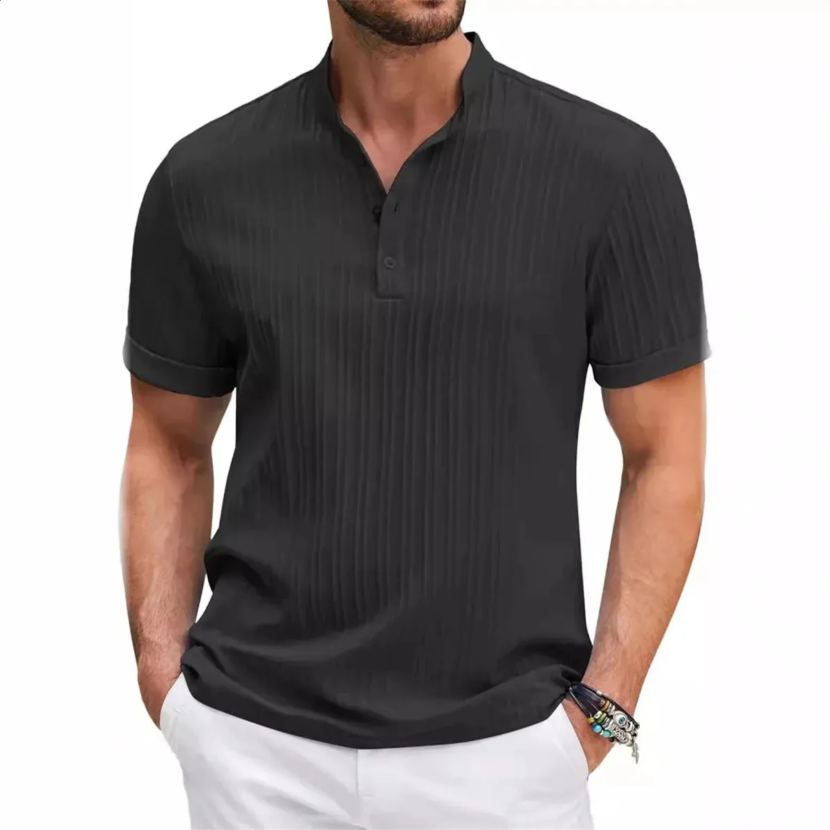 Save Big on Bulk Tiki Shirt Shirt Lapel Polo: Men's Casual Sport Tee,  Lightweight For Daily Use, Quick Same Day Delivery Best Deals on DHgate
