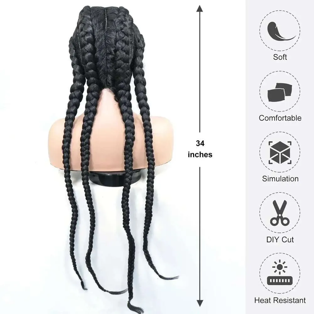 Benna Scatola Anteriore In Pizzo Parrucca, Treccia Francese Sintetica A  Mano Da 32 Pollici Con I Capelli Bambini Da 31,56 € | DHgate, image size:1000x1000