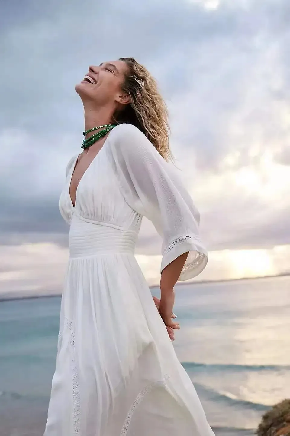 white christmas dresses Chiffon V-Neck Sleeveless Bridesmaid Dress| Plus Size main image 0