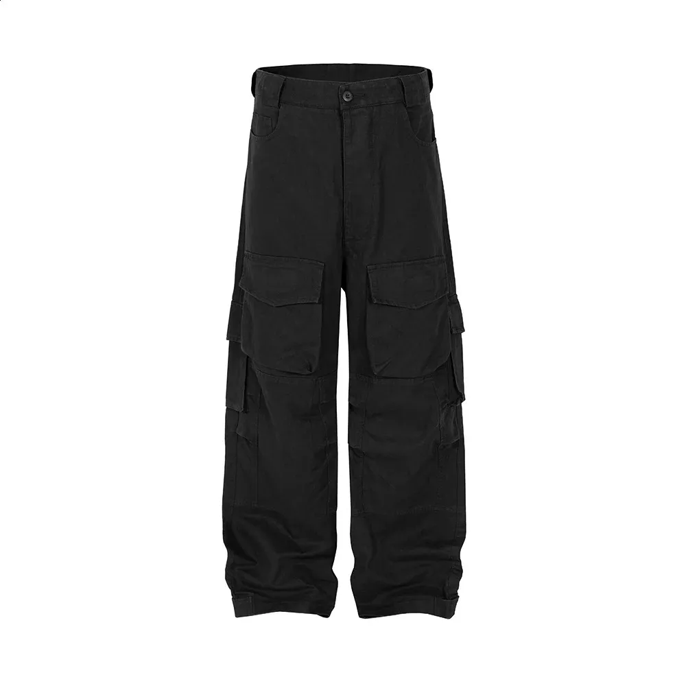 readymade multi pocket pants サイズ0 Solid Color Multi-Pocket Cargo Pants - Unisex Straight Leg