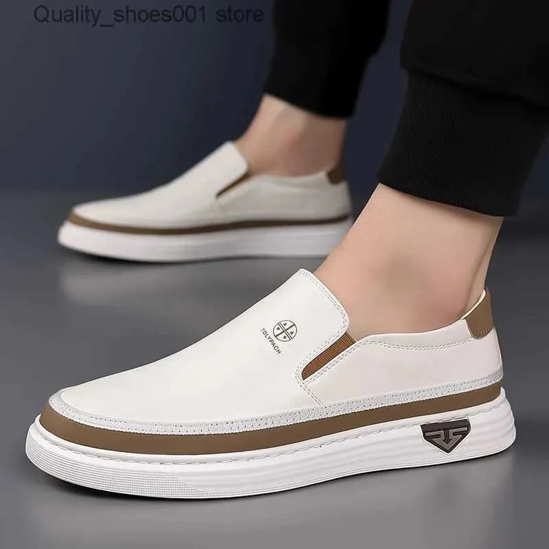 Mens Leather Loafers: Handmade Casual Driving Shoes  display picture 1
