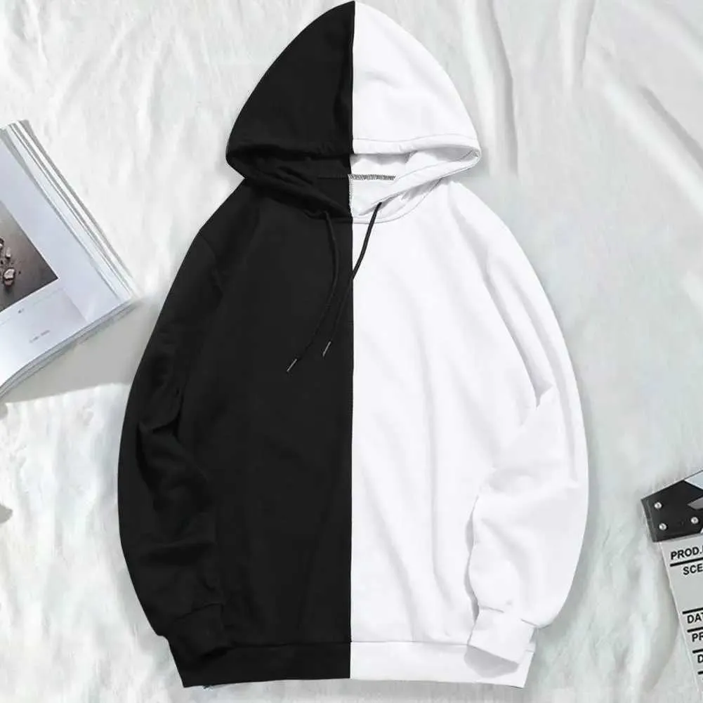 BoShiNuo Spring Autumn Men's Cotton Hoodies Streetwear Long