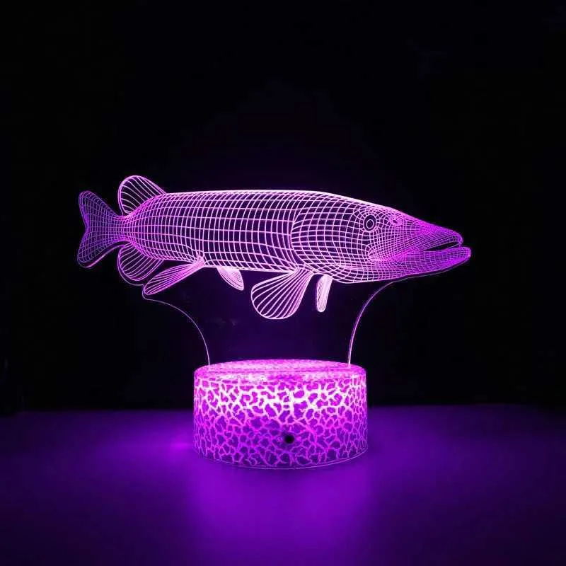 Nighdn 3D Acrylic Fish LED lamp light table with...