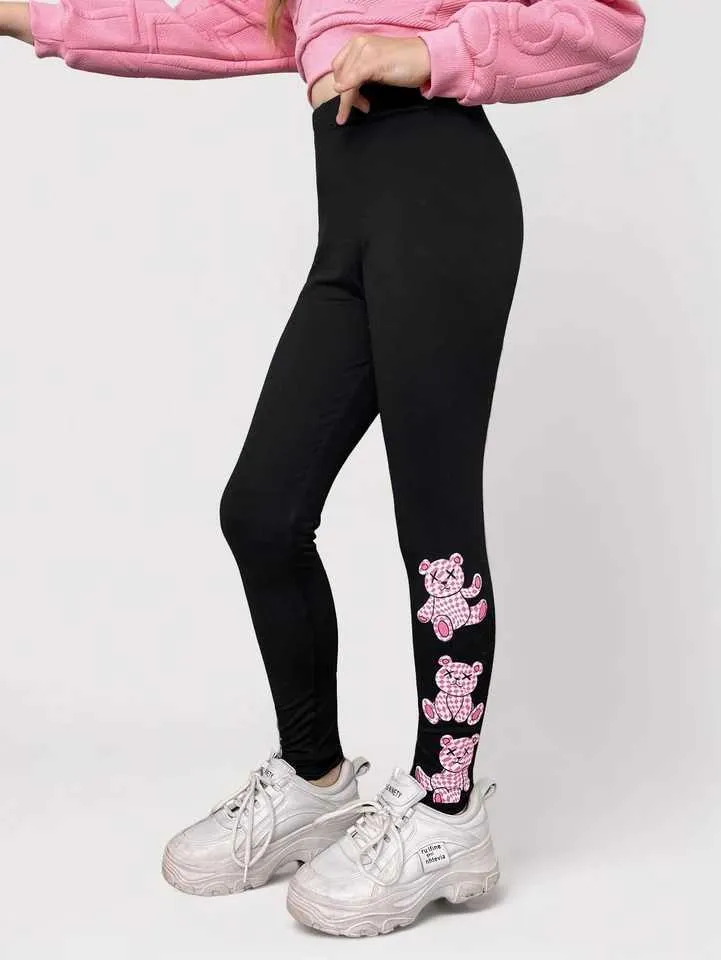 Two Mix - Girls Leggings - Plain Girls Leggings - spandex Children's