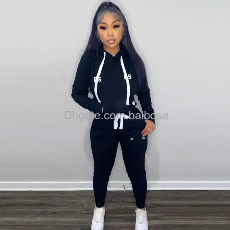 Save Big on Bulk Hoodie Tracksuit Set Womens Women's Plus Size Tracksuit  Set: Two Piece Plush Hoodie And Long Sleeve Legging Outfit For Fall And