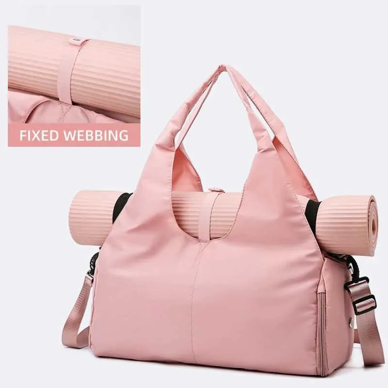 Yoga Mat Bags For Women Tote Bag With Handle, Detachable Shoulder Strap, Canvas - Bag Prize Mini Gym Bag With Yoga Mat Holder