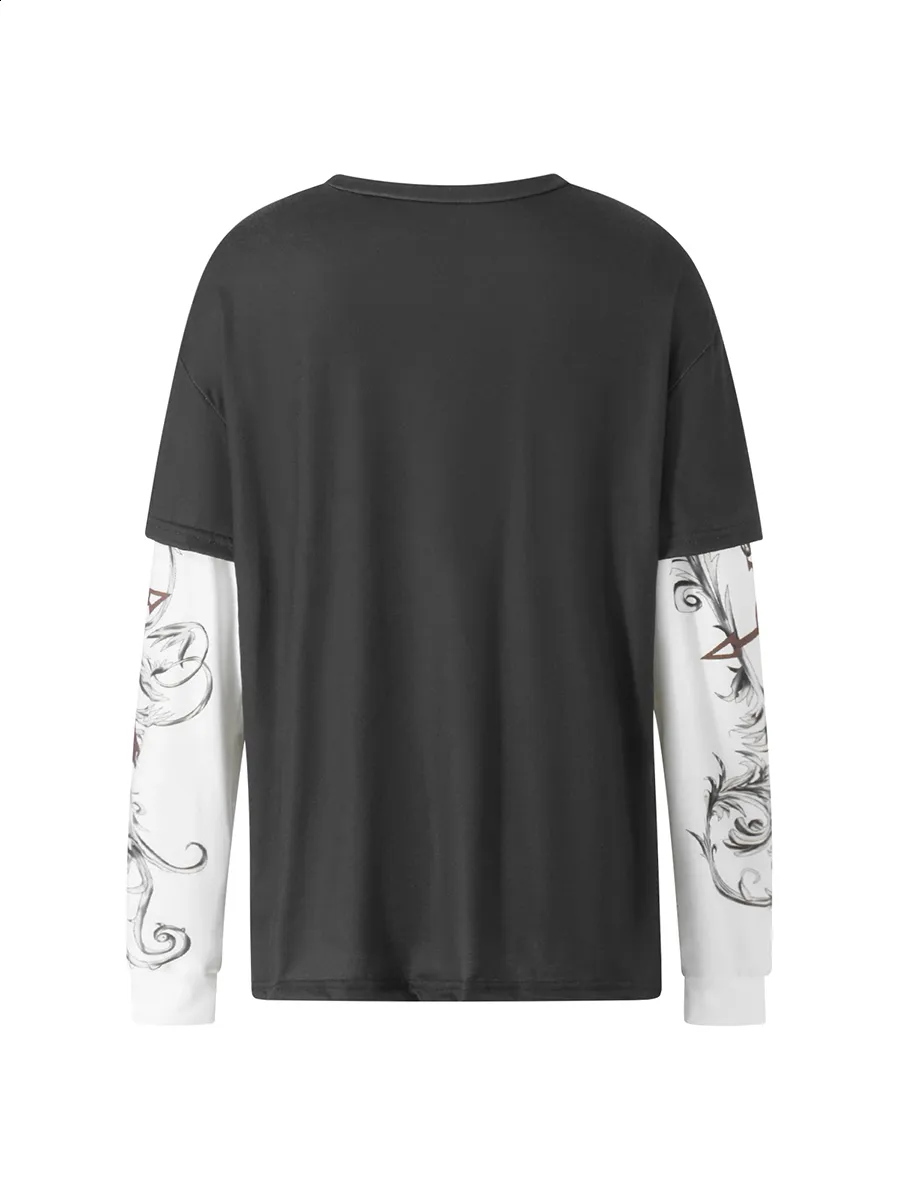 トップス Melt the lady gothic long T-shirts Women's Y2k Fairy Grunge T Shirts Punk Gothic Long Sleeve