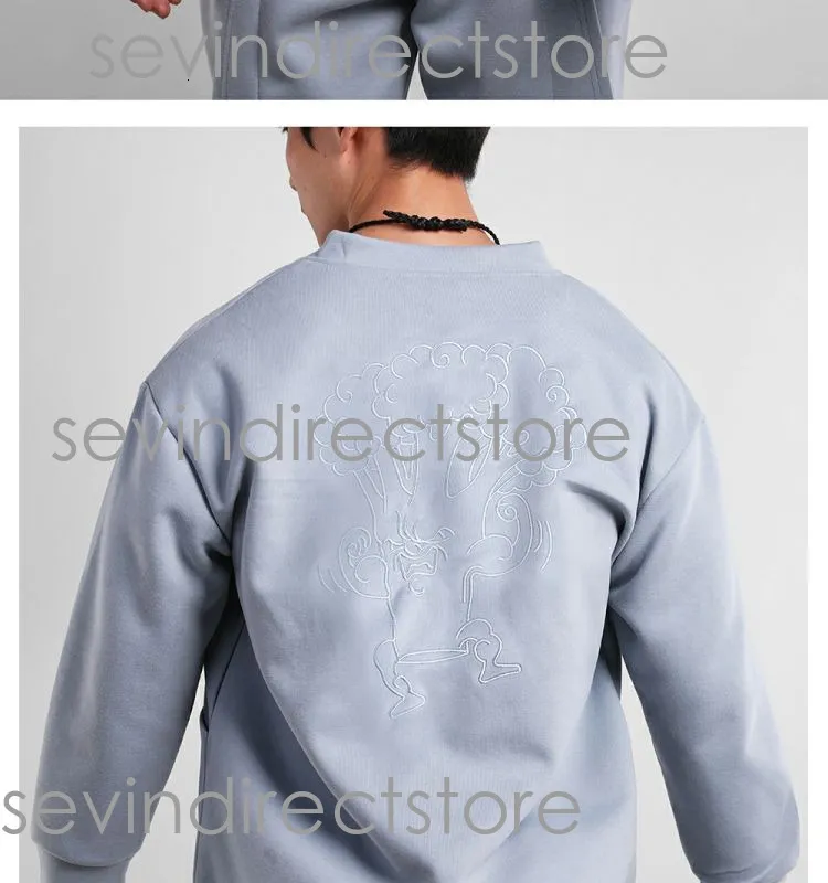 Effen lente- en herfst T-shirt met lange mouwen, ronde hals, trendy koppeloutfit, losse samenstelling, Chinees katoen_voghion.com