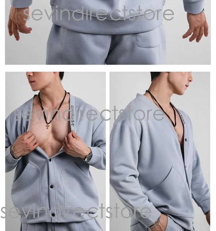 Effen lente- en herfst T-shirt met lange mouwen, ronde hals, trendy koppeloutfit, losse samenstelling, Chinees katoen_voghion.com