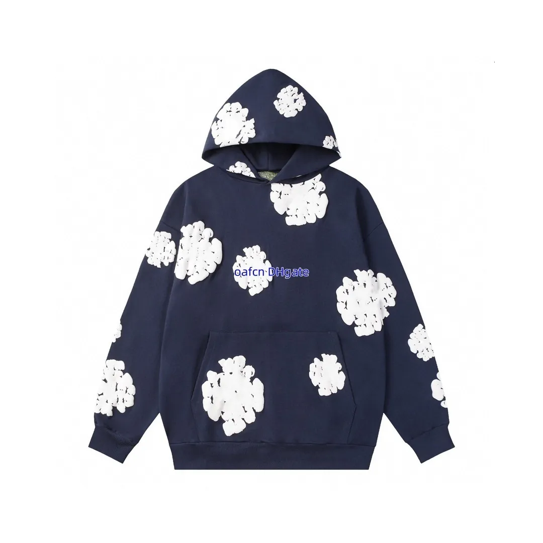 Mens Kapok Flower Print Hoodie & Sweatpants Set - Oversized