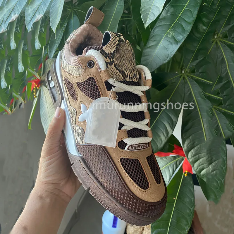 shoes Skate Sneakers Designer shoes fashion Women Men Mesh Abloh Sneaker Platform Virgil Maxi Casual Lace up Runner Trainer Shoes outdoor shoes d1
