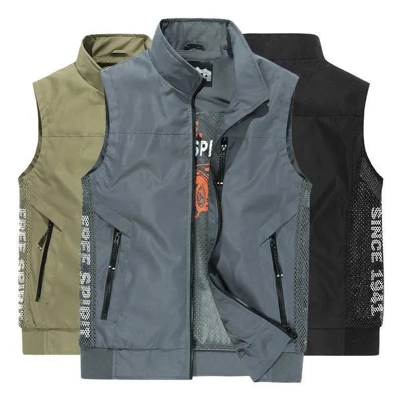 Men s Vests Mens Fashion Quick Dry Multi pocket Fishing Hiking Travel Military Vest Outdoor Camping Photography Field Vest Jackets Men Tops z240906