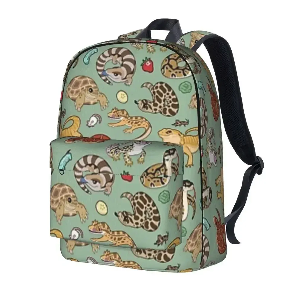 Reptile Pattern Backpack: Green Animal Backpack - Premium Quality, Shop ...