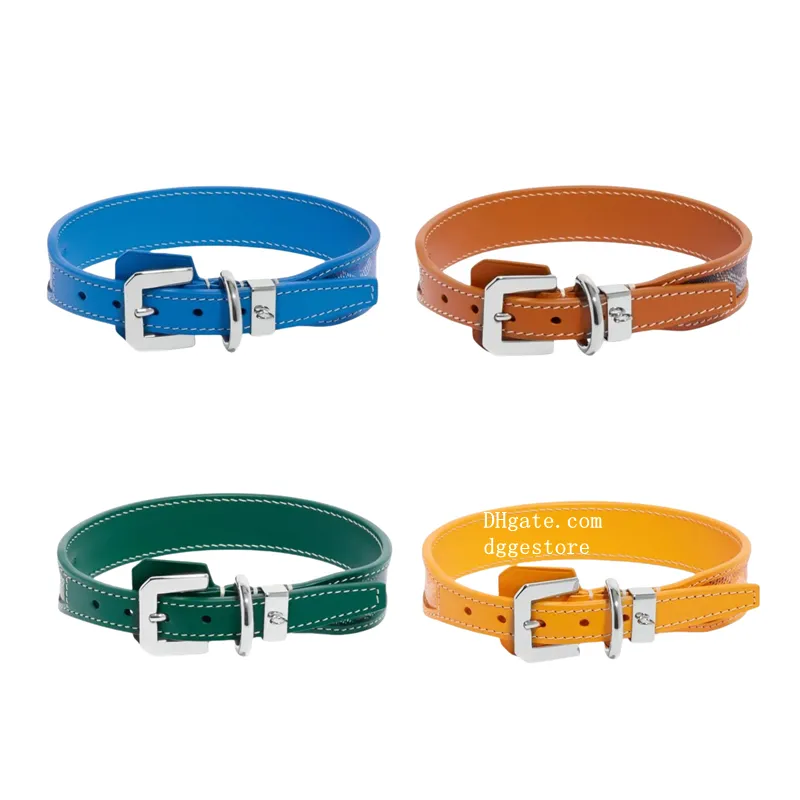 Designer Dog Collar And Leash Luxury Leather Dog Leash And Collars Set With Metal Buckle Breathable Pets Collars With 4FT Dog Leashes For Small Medium Dogs Brown XS 203 From 21 25 DHgate