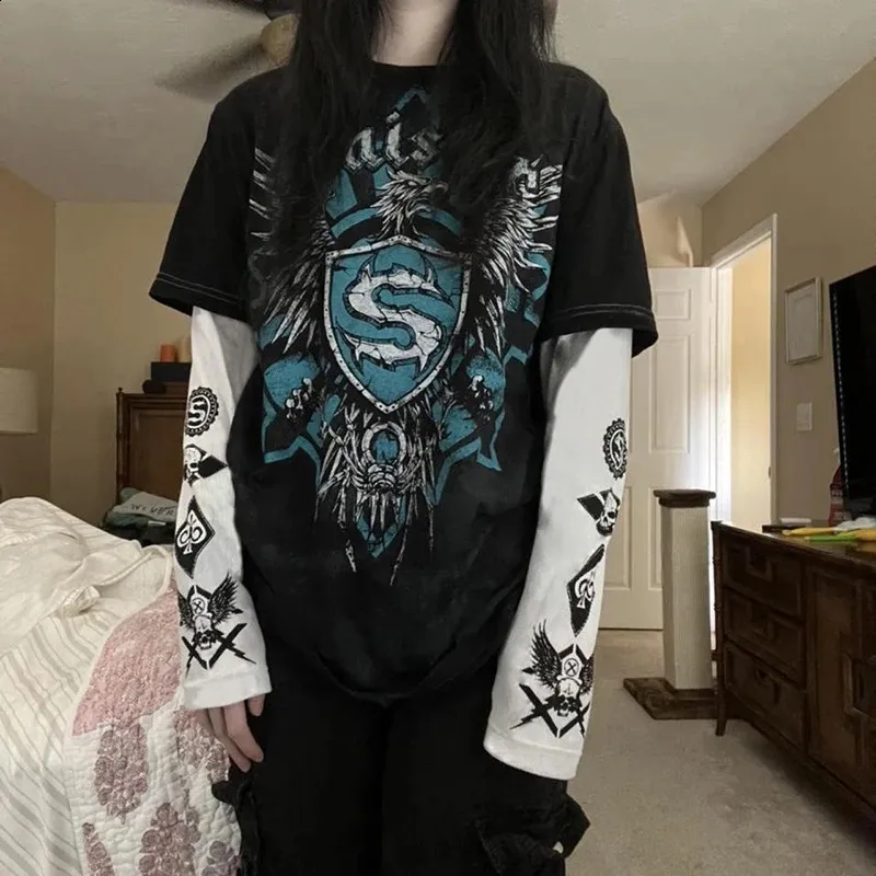DHgate.com:Gothic Grunge Long Sleeve T-Shirt - E-Girl
