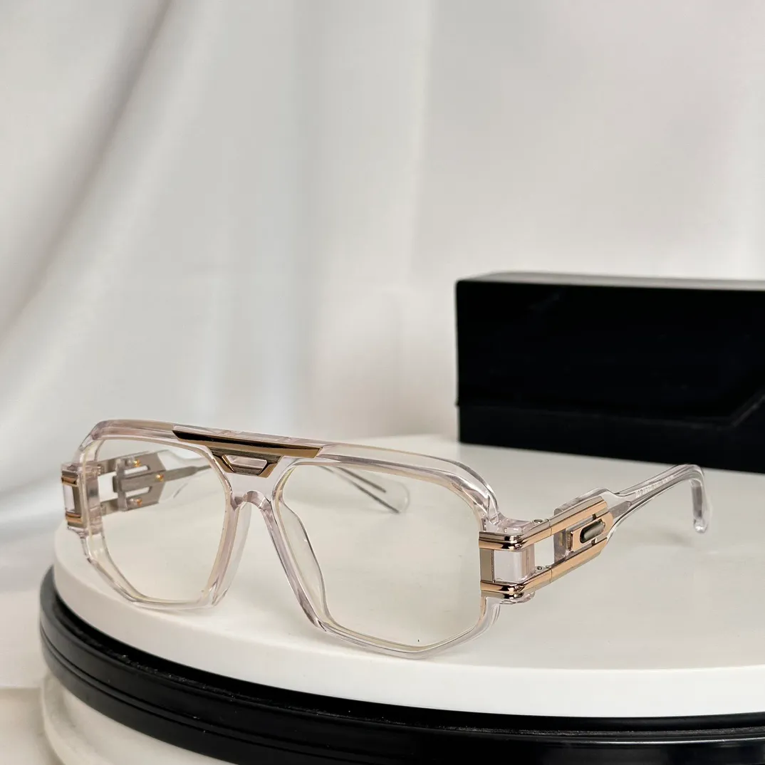 675 Eyeglasses Full Crystal Gold Frame Clear Lens Transparent