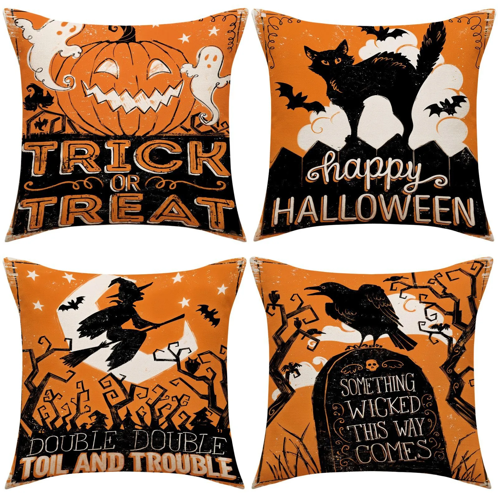 Halloween Pillows and Throw Blankets