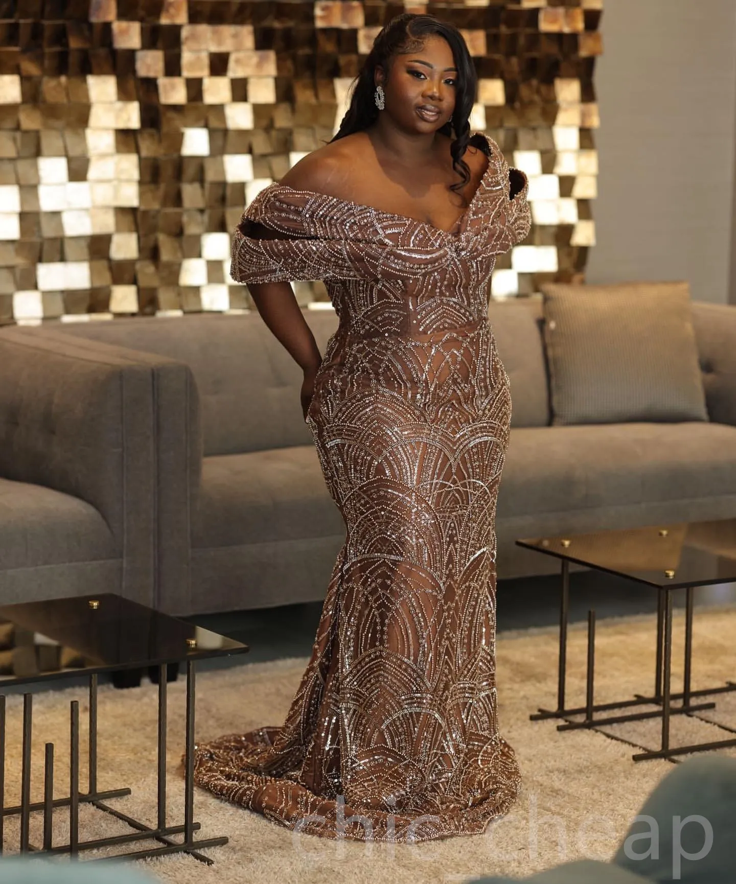 Brown Mermaid Prom Dress with Sequined Fabric and Zipper Back for Formal Evening Events from Dhgate Prom Dresses - price 322.62 Brown Mermaid Prom Dress with Sequined Fabric and Zipper Back for Formal Evening Events from Dhgate Prom Dresses - price 322.62